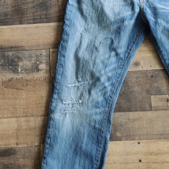 Levi's 508 distressed raw hem jeans size 34×32 - Picture 4 of 14